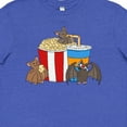 thumbnail image 4 of Inktastic Movie Loving Bats with Popcorn and Soda Youth T-Shirt, 4 of 5