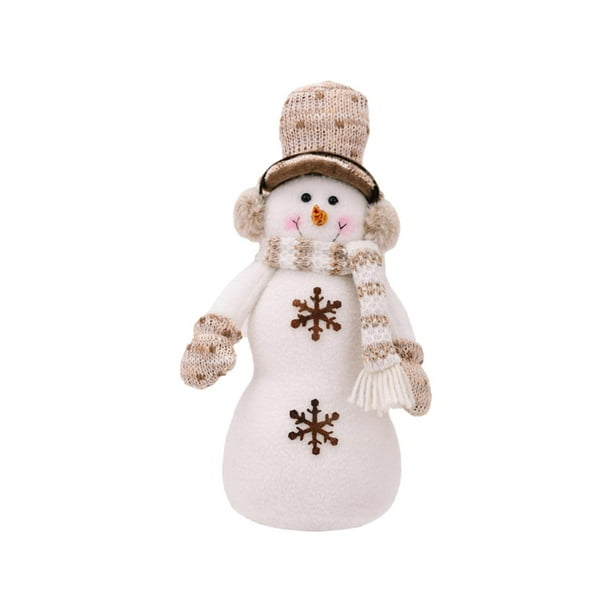 Adorno de muñeca navideña, decoración de ventana, manualidades de dibujos animados, decoración navideña, figura navideña para Muñeco de nieve navideño