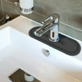 thumbnail image 4 of Sink Faucet Guard and Absorption Pad, Diatomite Mat, Anti-mold, Quick-drying Drip Tray for Sponges, for Kitchen, Bathroom, and Laundry Sink Countertops, Gray, 23.5 X 5.5 Inches, by FAJHHA, 4 of 8
