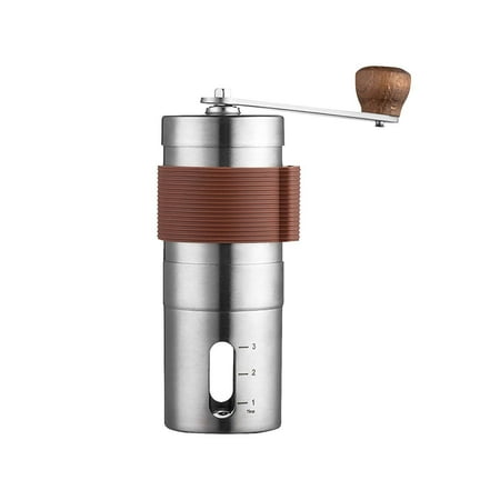 

Manual Coffee Grinder Stainless Steel Hand Coffee Grinder with Adjustable Setting Ceramic Conical Burr Portable Manual Coffee Bean Grinder for Home Office and Camping
