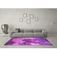 thumbnail image 3 of Ahgly Company Indoor Round Oriental Purple Industrial Area Rugs, 4' Round, 3 of 4