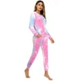 thumbnail image 5 of Uniexcosm Women Pajamas Sets Velvet Matching PJs Set for Couples Velour Long Sleeve Sleepwear S-XXL, 5 of 10
