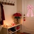 thumbnail image 6 of CuiLiyq 1 Pcs Valentines Day Bowknot, Red Valentines Day Wreath Bowknot With Heart Printed, Gift Bowknot Tree Topper for Wedding Holiday Front Door Wreath Indoor Outdoor Home Decorations (20.6 Inch), 6 of 6