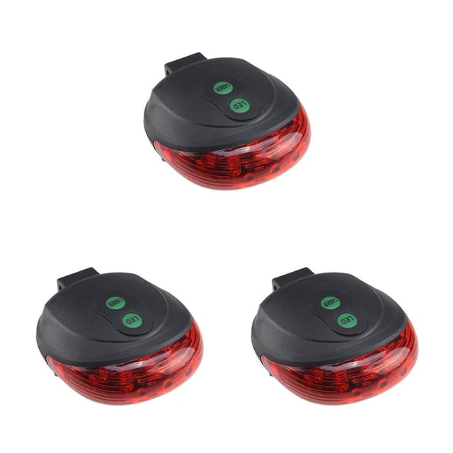 VONKY 1/2/3/5 5 LED Cycling Bike Flash Taillight Rear Tail Lamp Road Warning Lamp Red line 80*70*35mm 3PCS