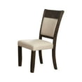 thumbnail image 3 of Brayden Wooden Upholstered Set of 2 Dining Side Chairs in Espresso, 3 of 6