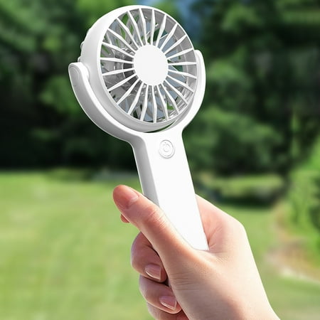 

Vxdvou Handheld Hanging Buckle Desktop Mini Fan Five-Speed Portable USB Rechargeable Fan Hiking USB Rechargeable Mini Fan with Turbocharged Gas Guide System