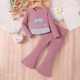 thumbnail image 2 of GCETTIC Kids Outfits Girls Baby Girl Clothes Infant Toddler Clothes Fall Winter Clothing Set Tops Pants Set Long Sleeve Clothing Set Red,9-10 Years, 2 of 9