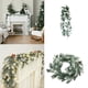 thumbnail image 1 of Ratán De Plástico Tiras De Ratán Artificial De 174cm Con Agujas De Goma Suave Para Colgar En La Puerta O Decorar Paredes En Navidad, Color Blanco (1 Unidad) Rkxzt, 1 of 7