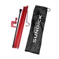 thumbnail image 1 of Detachable Lantern Stand Tripod Camping Bracket Holder Portable Camping Accessory with Nail Red, 1 of 1