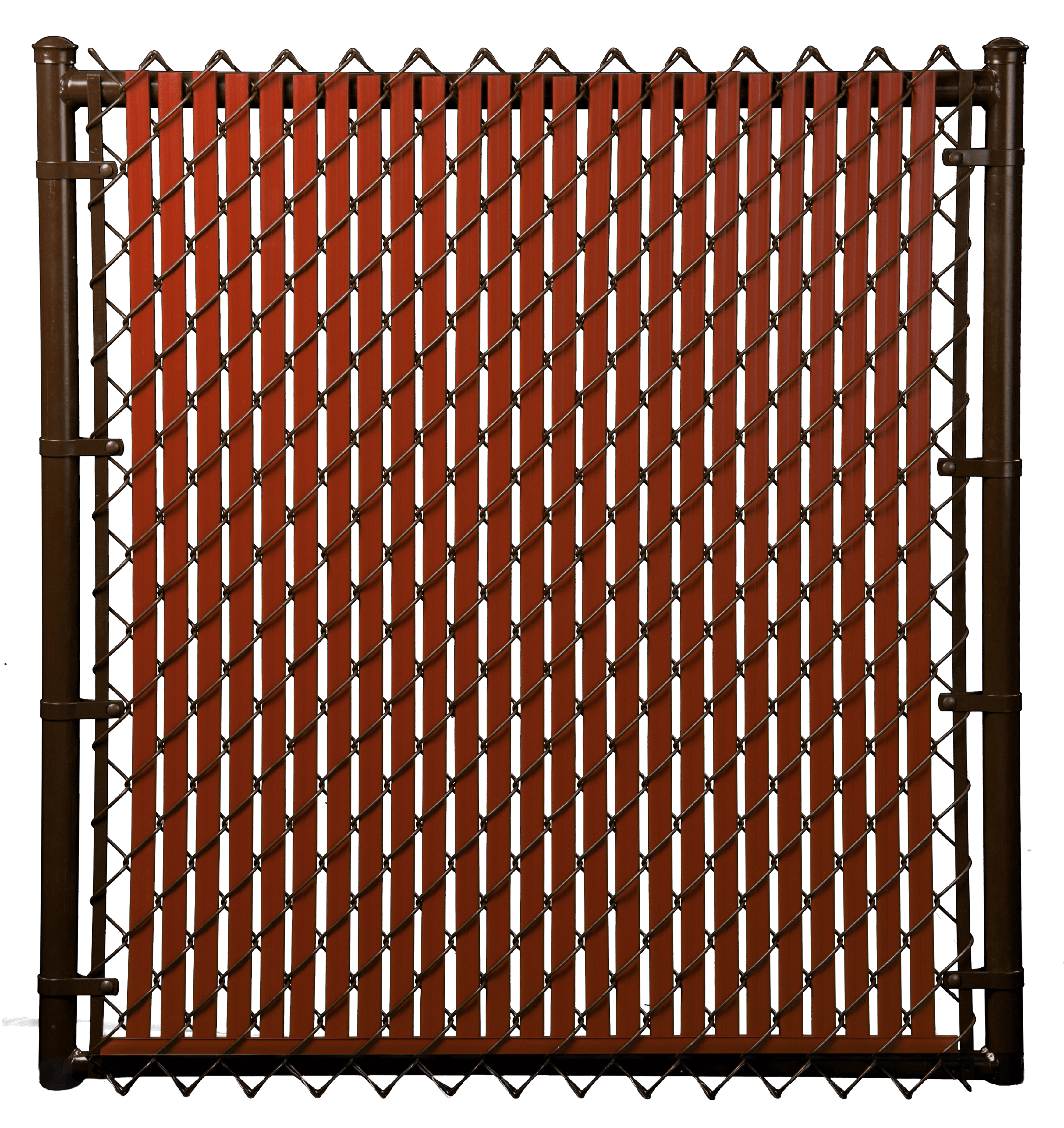 Redwood 3ft Tube Slat for Chain Link Fence