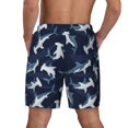 thumbnail image 4 of Haiem Party Shark Cute Mens Swim Trunks with Compression Liner 2 in 1 Swimming Shorts Stretch Swimwear Quick Dry,Board Shorts-XX-Large, 4 of 9