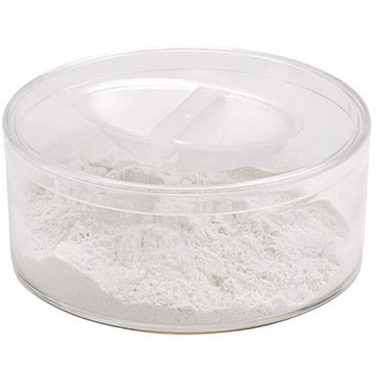 Pioneer Plastics 016C Clear Small Round Plastic Container with Pinch Style  Lid, 3.3125 W x 1.3125 H, Pack of 4 