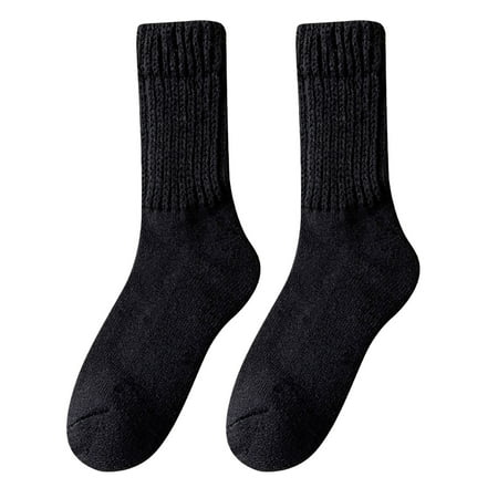 

ASEIDFNSA Mens Socks Size 10-13 Ladies Nylon Stockings Women Solid Color Socks Mid Tube Autumn And Qinter All Long Tube Pure Colored Cotton Pile Socks