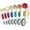Colorful, variant on PETGLE 8 Pcs Upgraded Magnetic Measuring Spoons Set Stainless Steel Dual Sided for Liquid Dry Food Measuring Cups Spoons Set Fits in Spice Jar Kitchen Gadgets Including Leveler, Silver