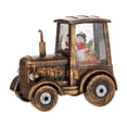thumbnail image 2 of veasfak Christmas Lighted Tractor Tractor Crystal Ball Ornament with USB Cable Christmas Snowman, 2 of 9