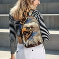 thumbnail image 2 of Easygd Eagle With USA Flags Canvas Backpack: Stylish, Lightweight, and Versatile with Large Capacity and Adjustable Straps –, 2 of 7