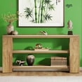 thumbnail image 3 of 70.9" Extra Long Console Table for Living Room | Vintage Farmhouse Wood Sofa Accent Table | 3-Tier Entryway Foyer Furniture | Rustic Warmth, Scratch-Resistant, 300lb Capacity, 3 of 6