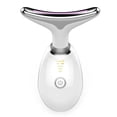 thumbnail image 3 of Masajeador facial Masajeador de vibración para apretar y levantar el cuello para la piel antienvejecimiento del cuello con 3 modos de calor Luz LED Limpieza profunda Cuidado facial Recargabl, 3 of 5