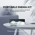 thumbnail image 6 of Smokitcen Collapsible Silicone Enema Bag Bottle Kit with 5.3ft Enima Hose, 5 Enema Tips, Controllable Flow Valve, 1.2 L Capacity Silicone Enama kit for Coffee and Water Colon Cleanse, 6 of 7