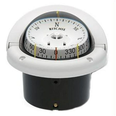 Ritchie Compass HF-743W 3-3/4; Combidamp Dial Helmsman Compasses - White