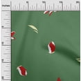 thumbnail image 2 of oneOone Velvet Green Fabric Floral Magnolia Diy Clothing Quilting Fabric Print Fabric By Yard 58 Inch Wide, 2 of 4
