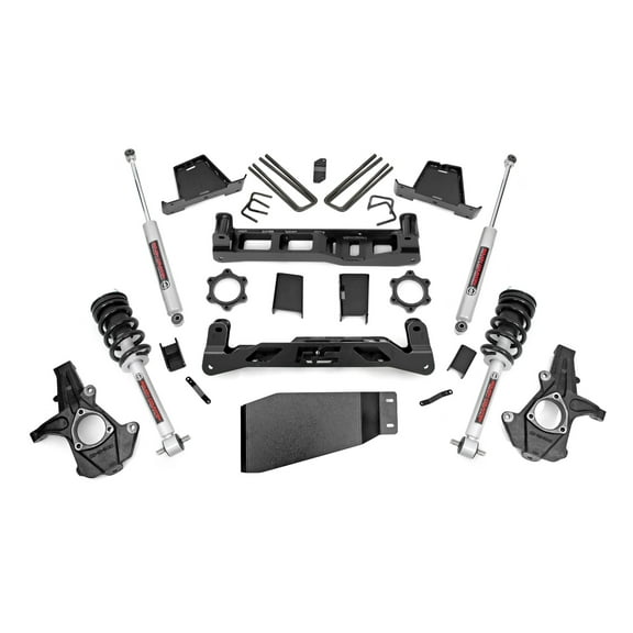 Rough Country 6" Lift Kit w/N3 Struts for 07-13 Chevy/GMC 1500 4WD - 23633 Fits select: 2007-2013 CHEVROLET SILVERADO, 2007-2013 GMC SIERRA