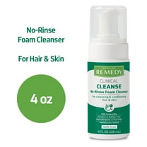 Medline Remedy Clinical No-Rinse Foam Cleanser, Vanilla Scented, 4oz, 24 Count