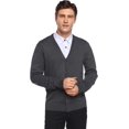 thumbnail image 4 of Purcoar Mens Cardigan Sweater Button Down Knitted V-Neck Long Sleeve Sweater with Ribbing Edge, 4 of 7