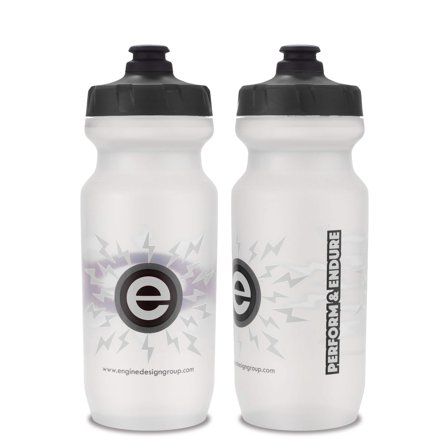 NGN Sport – High Performance Bike Water Bottles – 21 oz | Clear  Gray (2-Pack)