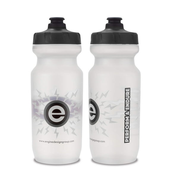 NGN Sport – High Performance Bike Water Bottles – 21 oz | Clear  Gray (2-Pack)