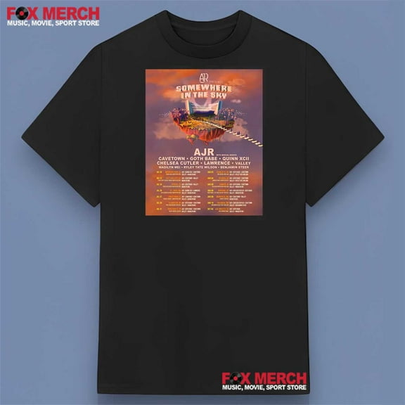 AJR Somewhere In The Sky Tour 2025 Concert T-Shirt, Unisex Short Sleeve T-shirt