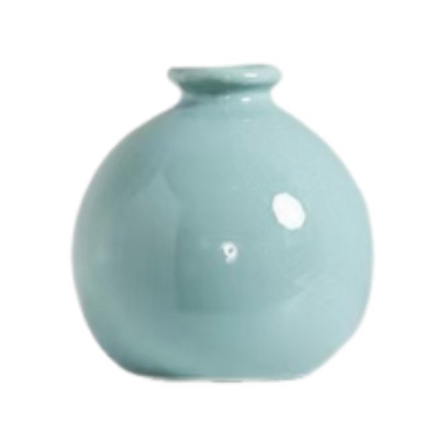 Maceta, florero, maceta de escritorio, pequeño arreglo floral, maceta, regalo para el hogar, estante para sala de estar, mini decoración, decoración Azul