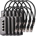 thumbnail image 2 of Divisor Ethernet VentDepot 10Pzas RJ45 1-4 100Mbps Interior Negro Plástico y Metal, 2 of 2