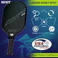 thumbnail image 4 of XPRT Fitness USAPA Approved Fiberglass Pickleball Paddle with 4 Outdoor Balls, 7.8 oz, 4 of 8