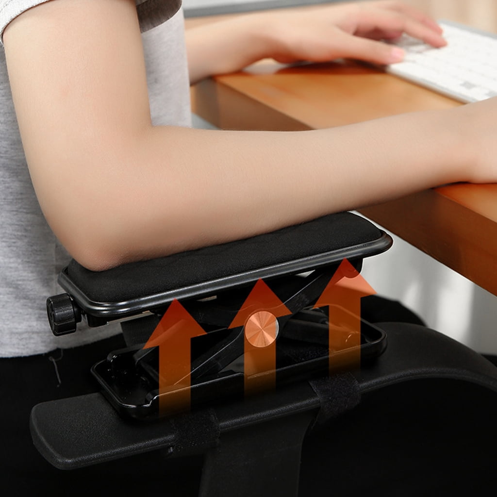 Computer Arm Rest for Desk Adjustable Ergonomic Wrist Rest Support for Keyboards Armrest Extender Rotating Mouse Pad
