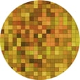 thumbnail image 1 of Ahgly Company Machine Washable Indoor Round Transitional Mahogany Brown Area Rugs, 4' Round, 1 of 7
