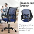 thumbnail image 6 of PayLessHere Home Ergonomic Office , Lumbar Support Armrest , Swivel for Adults (Pack of 2, Blue), 6 of 7