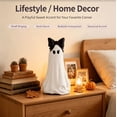 thumbnail image 6 of Texas Large Ghost Tabletop Decoration , Matte White Resin Standing Ghost Tabletop Figurine, Gentle Whimsical Autumn Halloween Indoor Shelf & Mantel Decor, 6 of 7