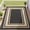 Black&Beige, variant on Outdoor Plastic Waterproof Rug 5'x 8' for Patio, Porch, Deck, Backyard, Balcony, Reversible
