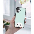 thumbnail image 5 of WIRESTER Shockproof Soft Rubber Cover Case for Apple iPhone 16 6.1" 2024, Animal White Labrador Retriever Dog On Aero Blue Background, 5 of 5