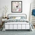 thumbnail image 3 of Modway Maisie Queen Powder Coated Sturdy Steel Bed Frame in Gray, 3 of 5