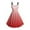 Watermelon Red, variant on Summer Dresses for Women 2025, Woman Summer Fashion Casual Gradient Printing Sleeveless Strappy Dress(Light Blue,S)