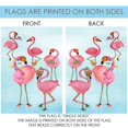 thumbnail image 5 of Toland Home Garden Festive Flamingo Bird Christmas Flag Double Sided 28x40 Inch, 5 of 5