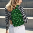 thumbnail image 5 of Honeii Happy St. Patrick's Day Print Canvas Backpack for School & Outdoor,Laptop Excursion Backpack,Notebook School Bookbag For Men Women,for Work, Travel, and Everyday Use-Small, 5 of 5