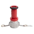 thumbnail image 2 of 2" Camlock Fire Nozzle - Aluminum Coupling & Plastic Nozzle - 100 PSI, 60 GPM - Fog, Stream, Off Positions - 2 Inch Camlock Hose Fitting, 2 of 6