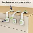 thumbnail image 7 of 1 Pair of Child Locks Multi Use Child Locks Childproofing Proofing Cabinet for Drawers Fridge Dishwasher Toilet Seat Cupboard Oven No Drilling, 7 of 7