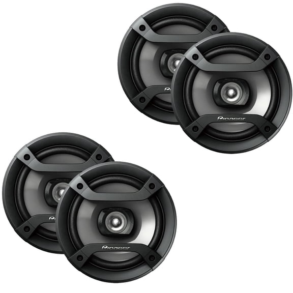 4pcs Pioneer TS-F1634R 6.5" 200W Max 4 Ohms 2-Way Car Audio Speaker (2 Pairs)