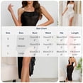 thumbnail image 3 of Naittoop Women's Mesh Chemise Nightgown Long Ruffle Sheer Bridal Lingerie Side Split Sexy Sleepwear Nightwear, 3 of 5