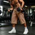 thumbnail image 7 of Mens Athletic Capris Pants Multi-Pockets Drawstring Elastic Waist Casual Workout Sports Shorts Fathers Gift, 7 of 7