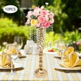 thumbnail image 5 of 10X Crystal Flower Vase Stand Wedding Centerpieces for Table Gold Flower Stand, 5 of 17